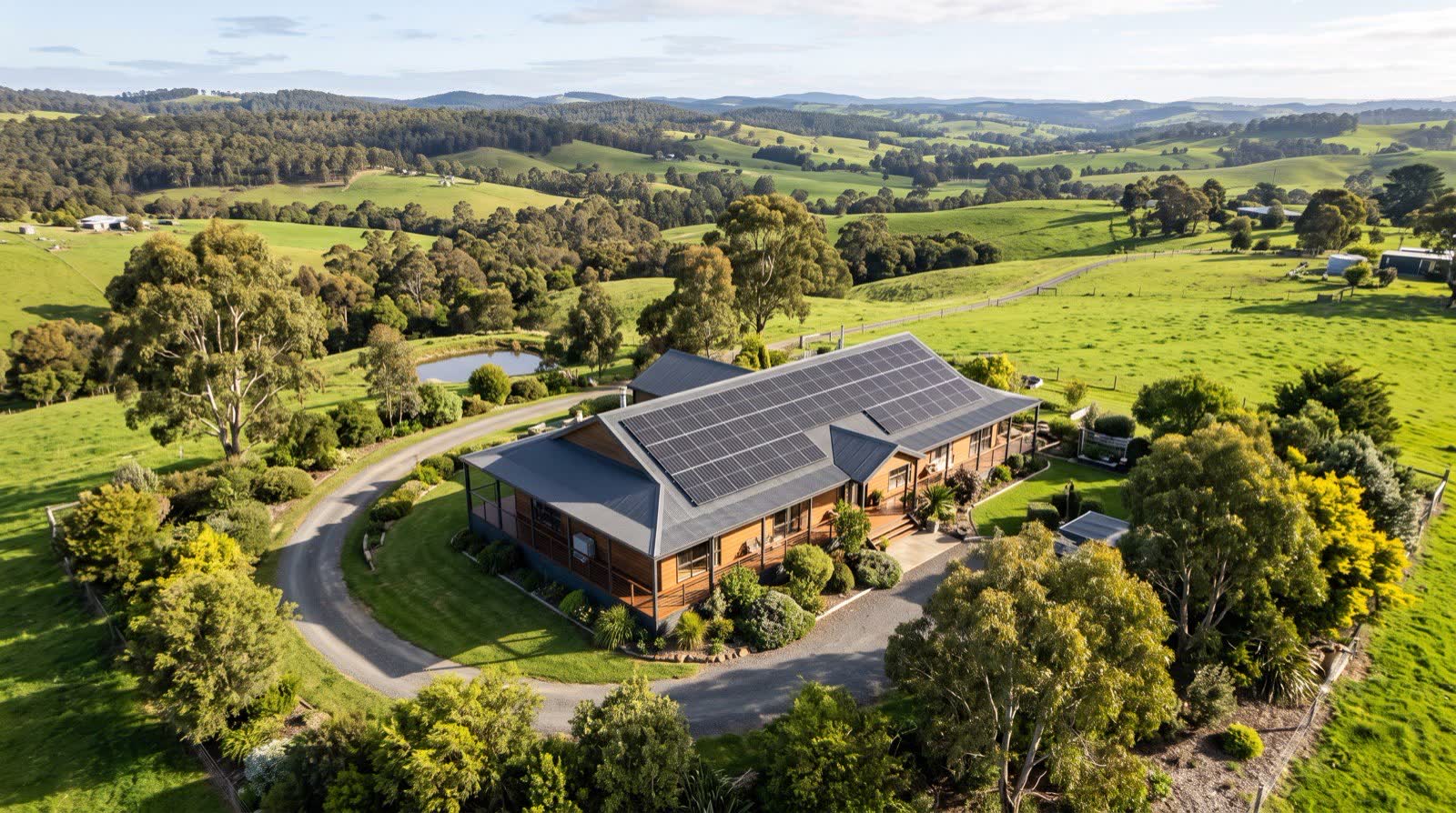 Rooftop solar on a home in Moe, the Latrobe Valley