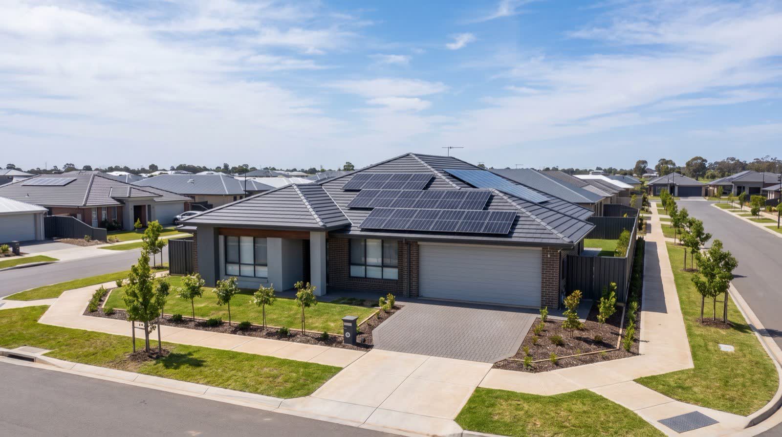 Rooftop solar on a home in Sunshine, Melbourne's inner west
