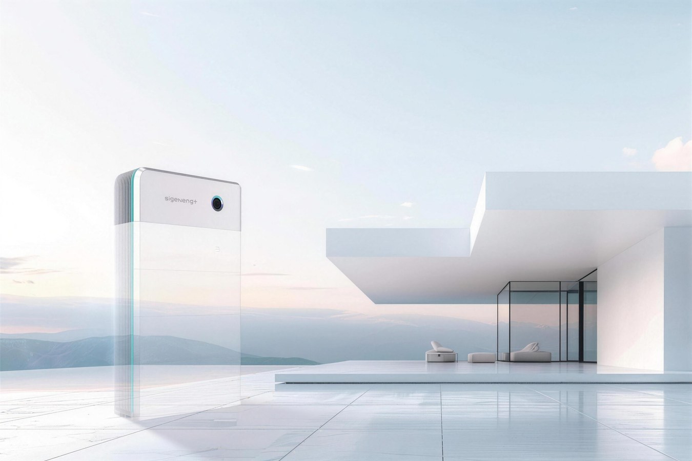 Sigenergy SigenStor battery tower outside a modern home